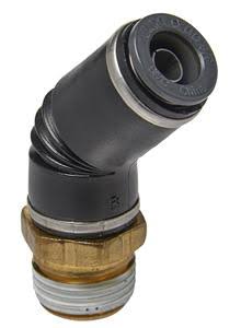 S.U.R & R SRRAB4340 0.38 x 0.38 in. NPT 45 Swivel Male Elbow Tube