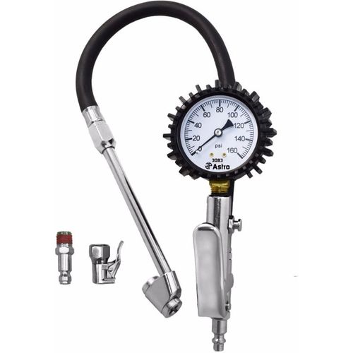 Astro Pneumatic 2.5 Inch Dial Tire Inflator with Locking Dual Chucks (3083)