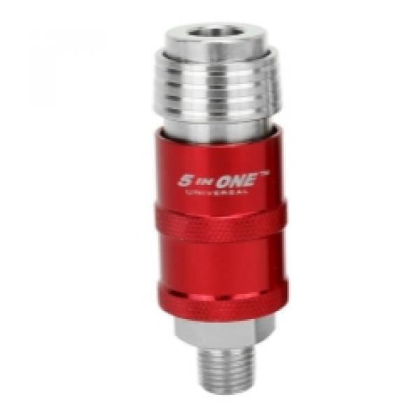 Milton  0.25 in. 5-in-1 Universal Safety Mexhaust Quick Connect