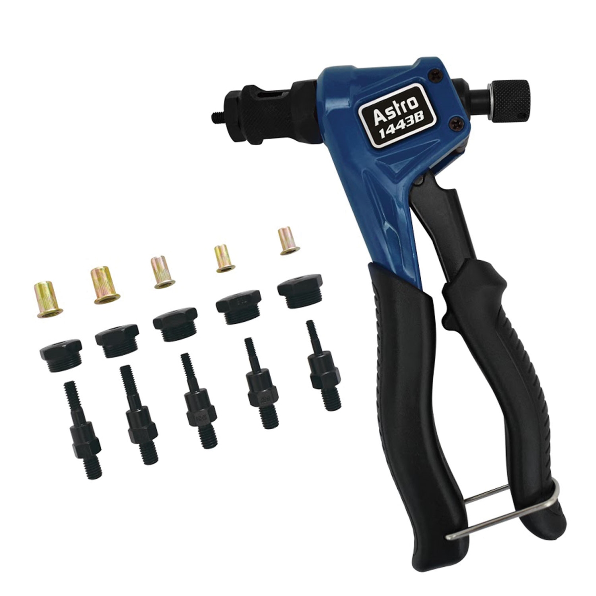 Picture of Astro Pneumatic Tool AO1443B Professional Hand Rivet Nut Kit SAE & Metric with Assortment