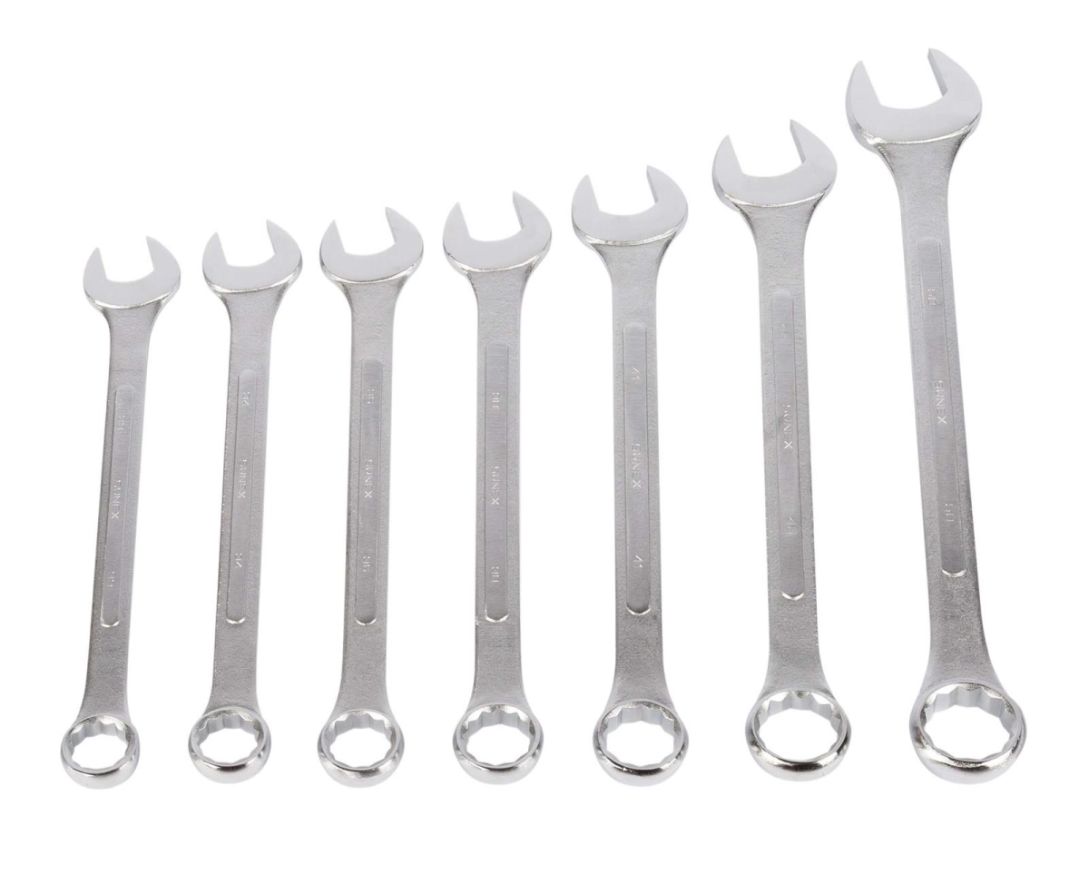 Metric Raised Panel Combination Wrench Set - 7 Piece