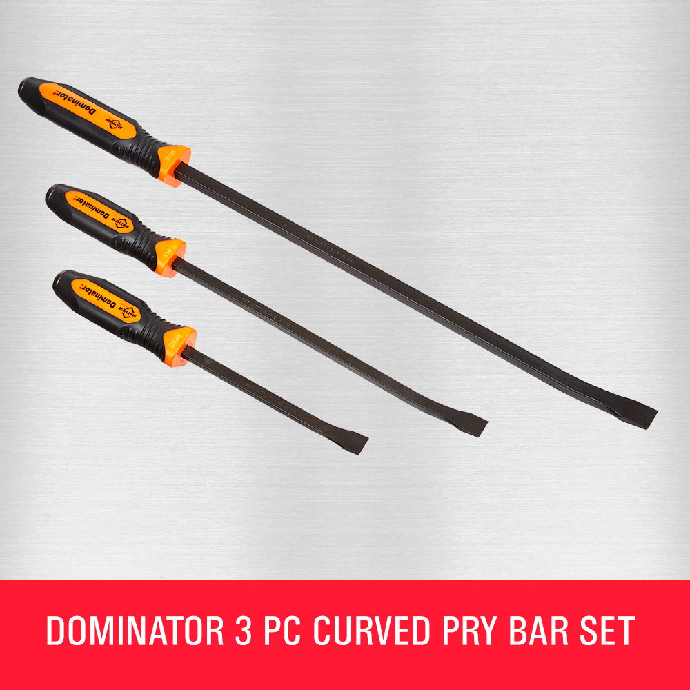 MH14112 12 in. Angled Tip Red Dominator Curved Pry Bar
