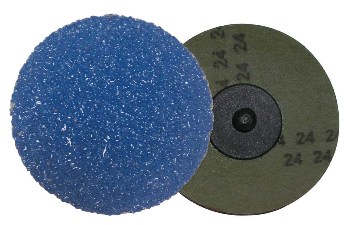 2 in. 80 Grit Blue Zirconia Mini Grinding Disc - Blue - 2 in.