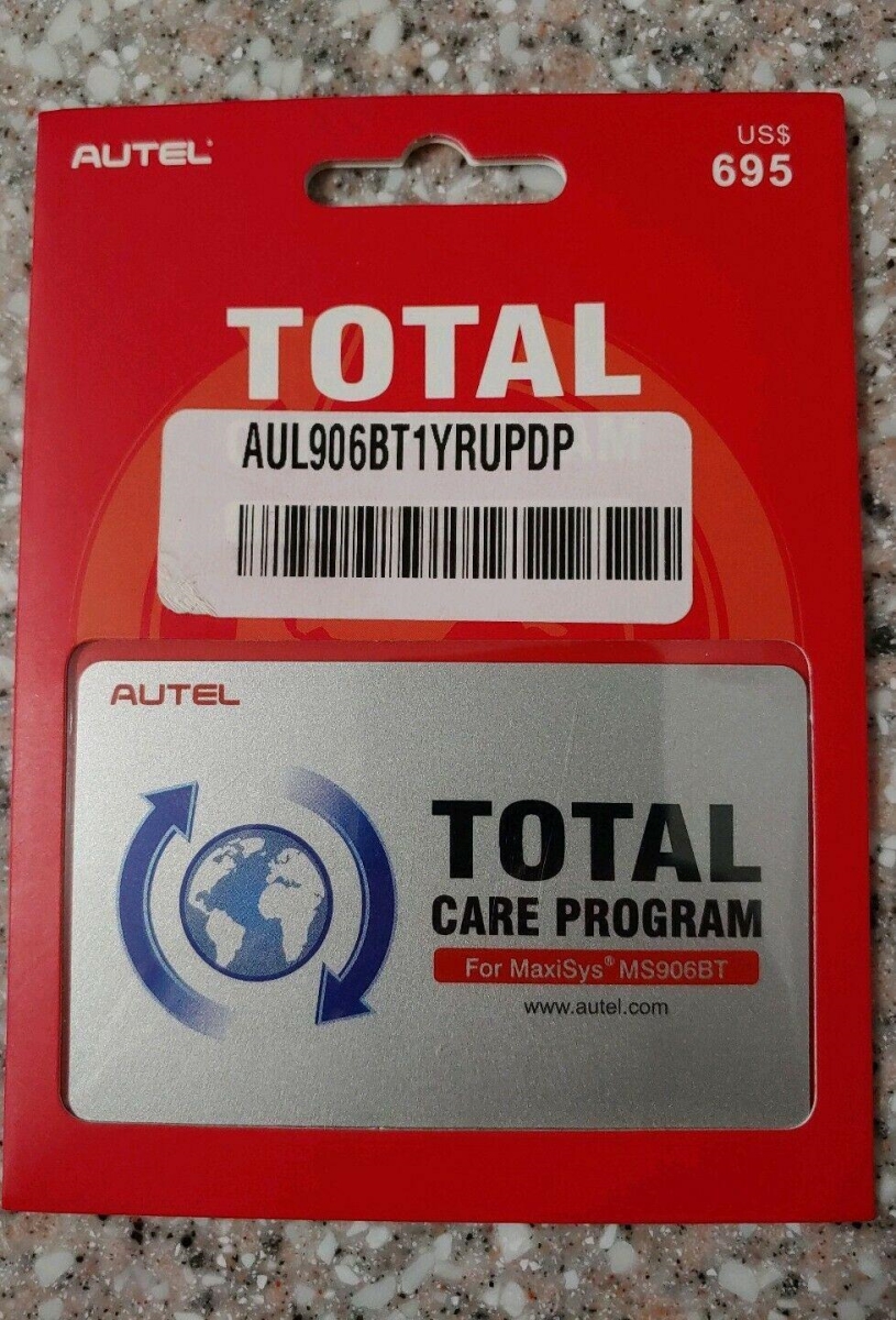 Picture of Autel AU38001957 Total Care Program for MaxiSys MS906BT - 1 Year Update