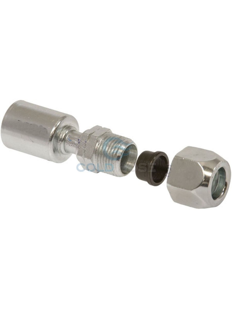 14.5mm Tube to No.10 Hose Straight Compression Fitting