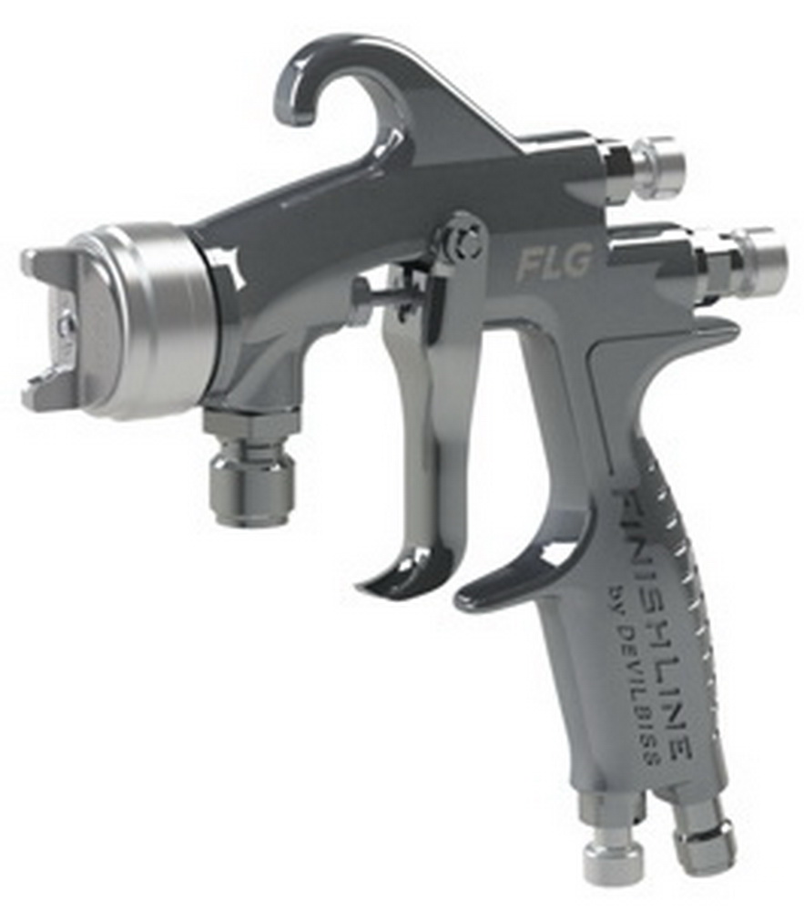 DV905162 FLG Pressure HVLP 1.4 1.8 Nozzle Spray Gun with 560 ml Acetal Cup -  DeVilbiss