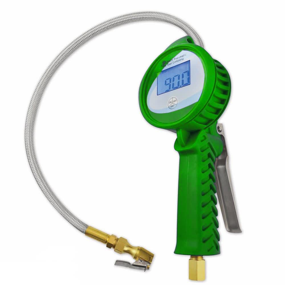 3.5 in. Digital Tire Inflator with Hose, Green