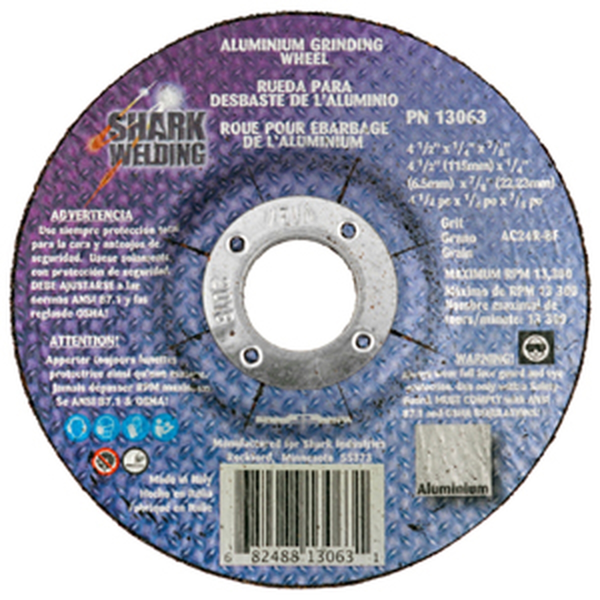 4.5 in. Grinding Wheel, Black - Pack of 5