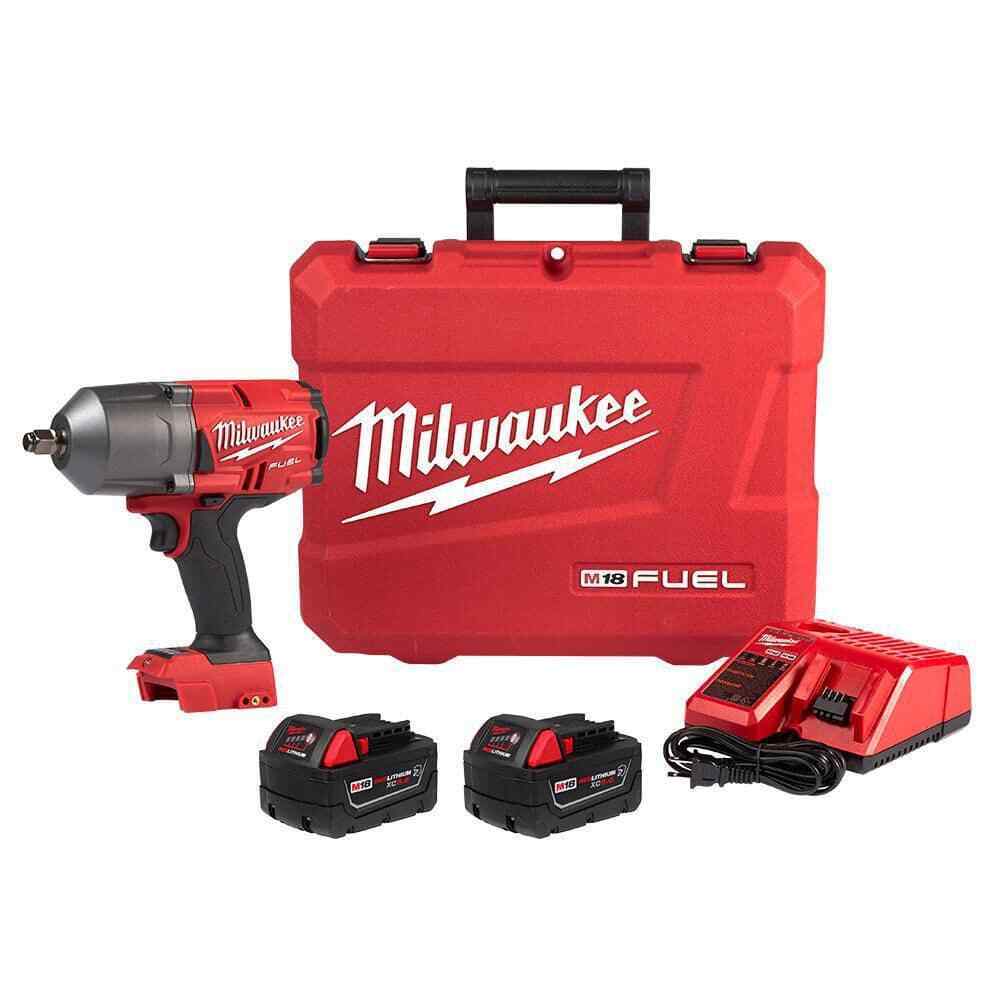 MWK2767-22R M18 FUEL 0.5 in. High Torque Impact Wrench with Friction Ring, Red -  Milwaukee Electric Tool