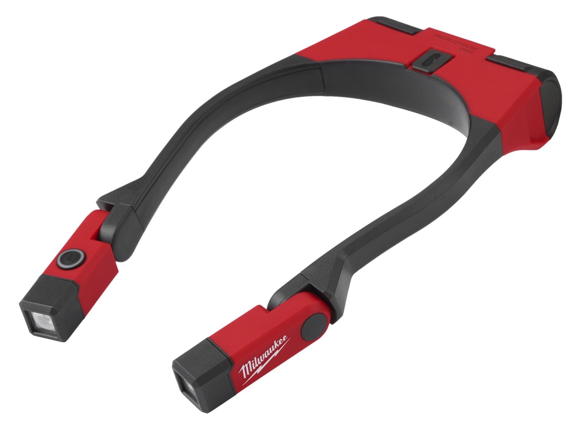 MWK2117-21 USB 400 Lumen Necklight with Flashlights, Clear