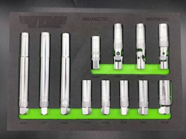 Magnetic Master Spark Plug Socket Set, 12 Piece