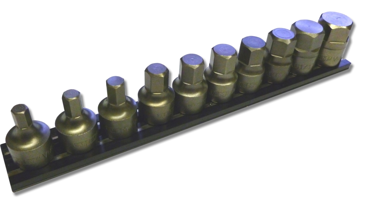 VMIMPACT-VI6 0.38 in. Half Cut Stubby Sae Hex Set