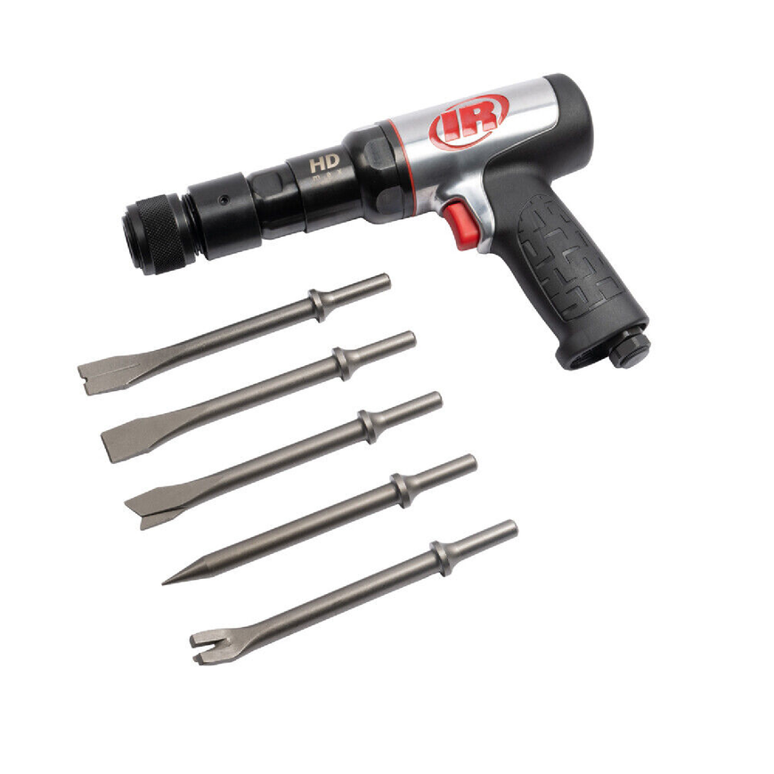 Ingersoll Rand Air Hammer and 5-Piece Chisel Set, 2600 BPM - 135MAXK