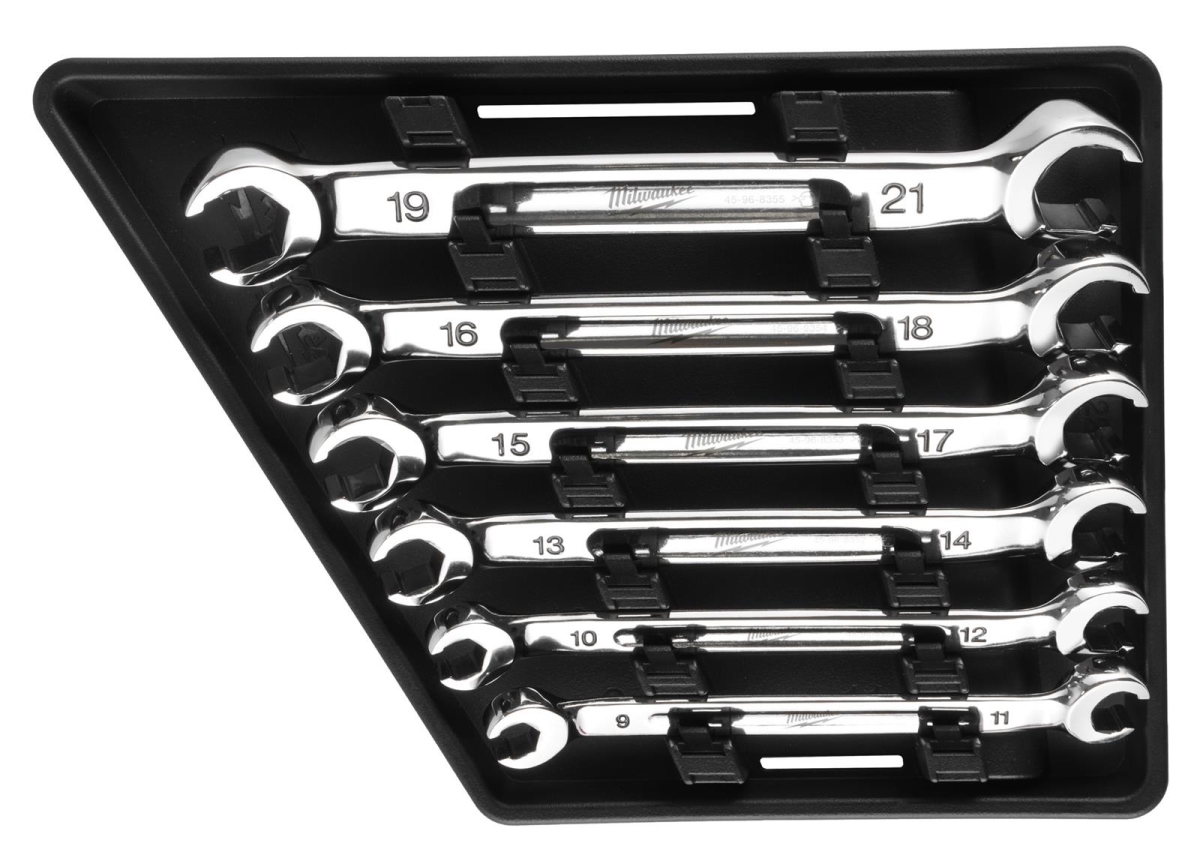 MWK48-22-9471 Double End Flare Nut Wrenches - Chrome - 6 Piece