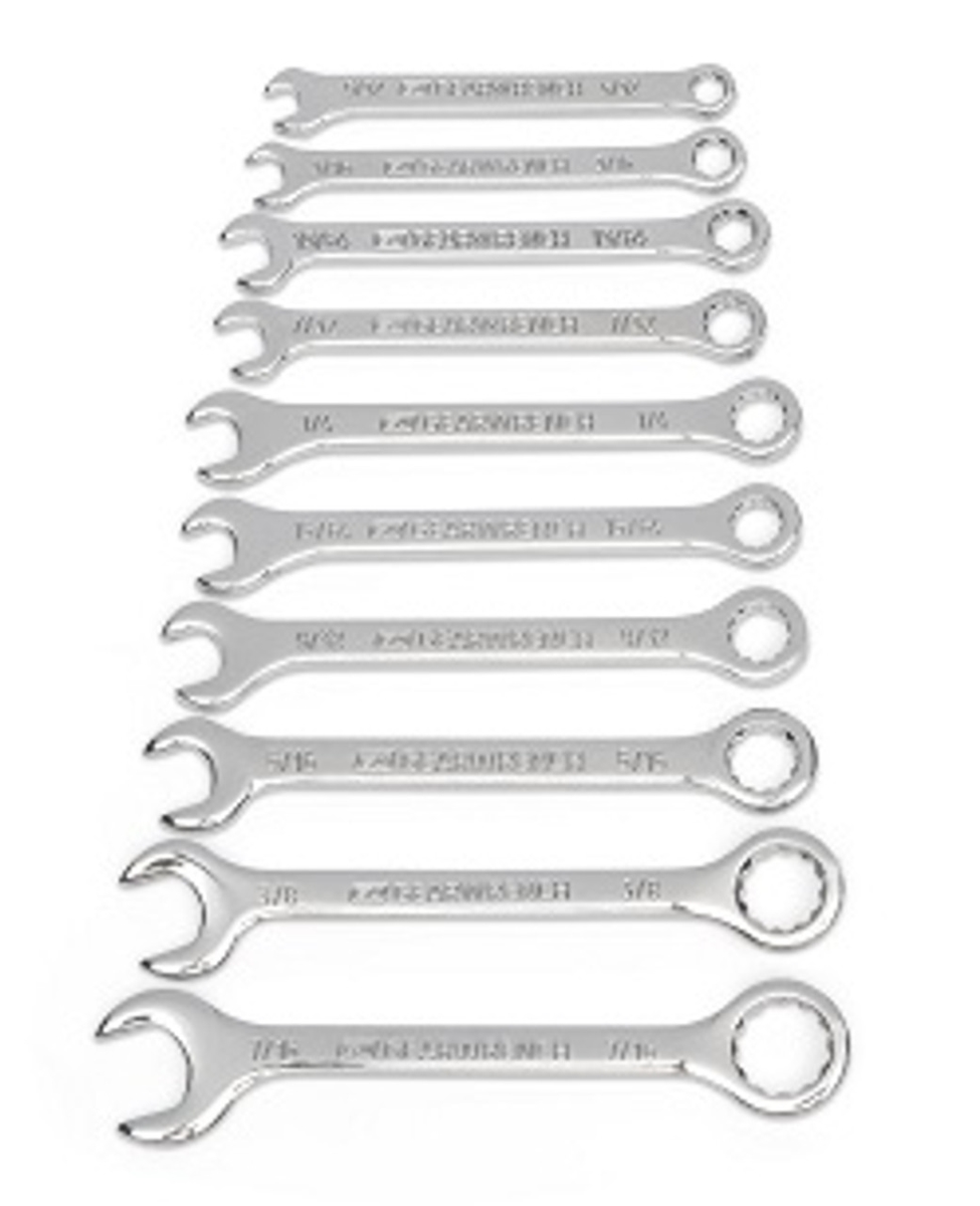 KD86560 SAE Midget Combination Wrench Set - 10 Piece
