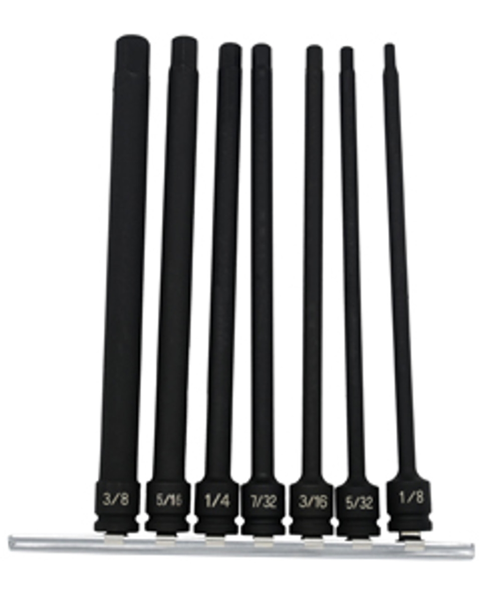 6 x 0.25 in. Impact SAE Hex Driver Set - 7 Piece