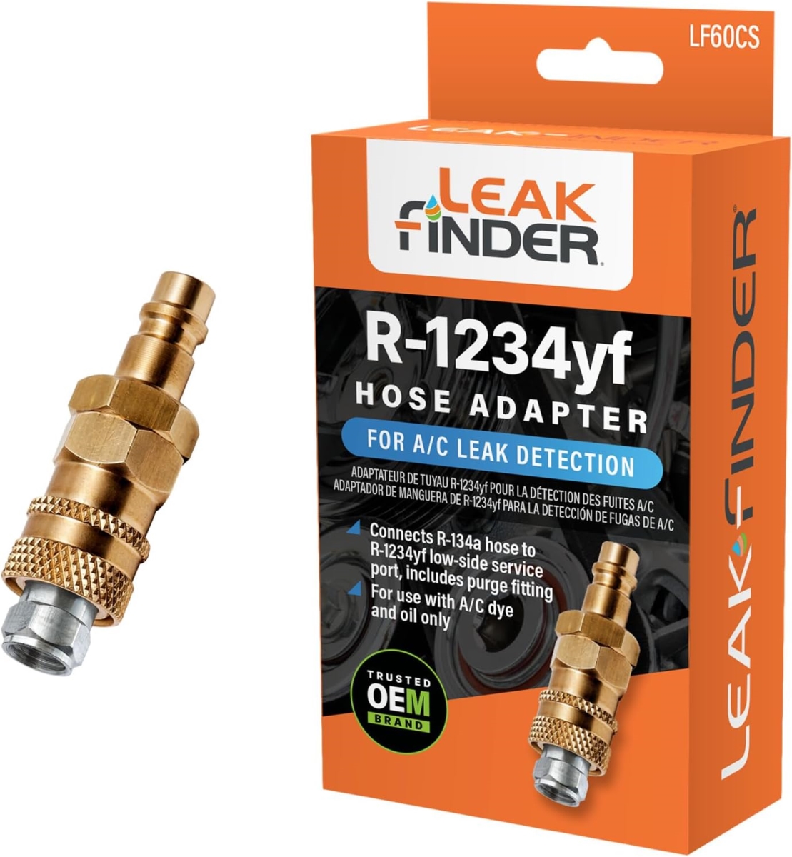 Picture of Tracer Products FULF60CS Automotive Air Conditioner R-1234yf Refrigerant Leak Detection Dye Adapter