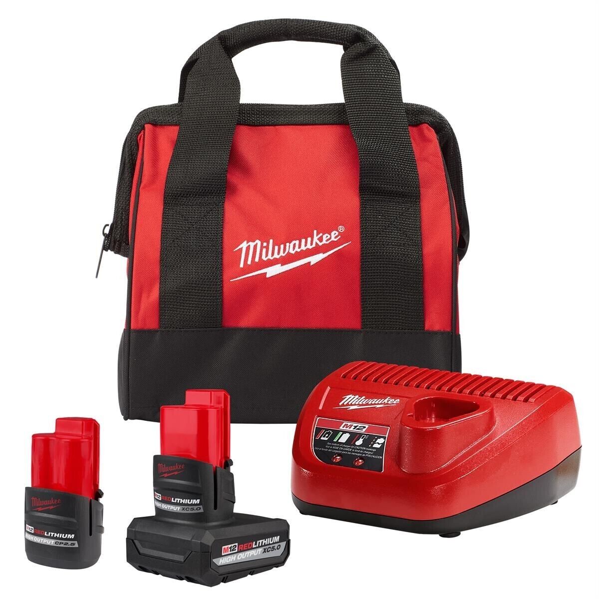 Picture of Milwaukee Electric Tool MWK48-59-2425P M12 Redlithium High Output Starter Kit
