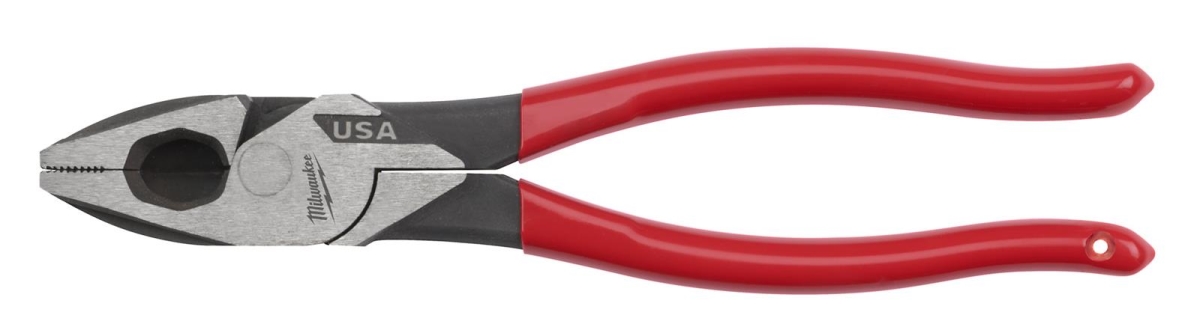 9 in. Rubber Dipped Grip Linemans Pliers, Natural & Black