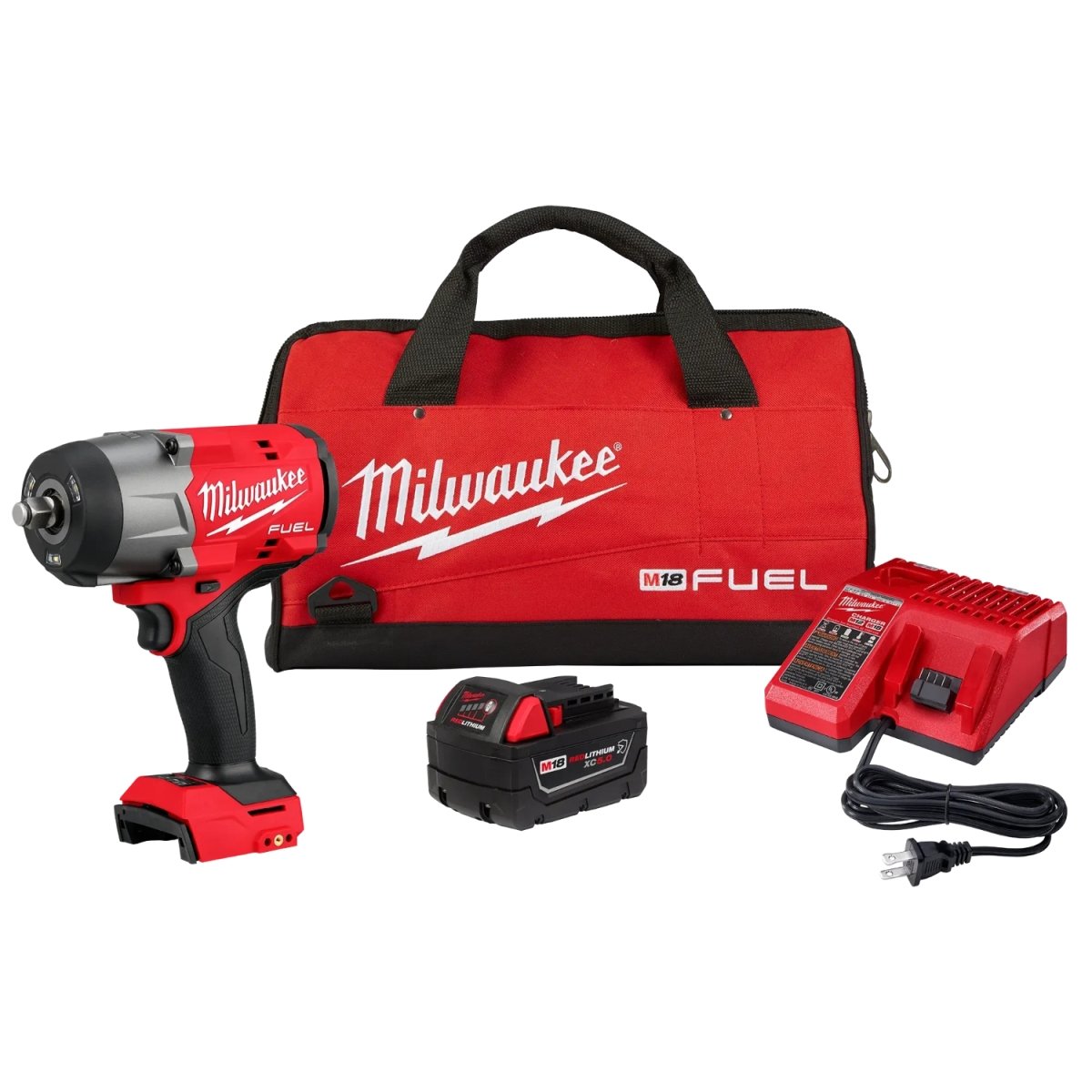 Milwaukee Tool MWK2967-21B M18 Fuel 0.5 in. High Torque Impact Wrench with Friction Ring Kit -  Milwaukee Electric Tool Company