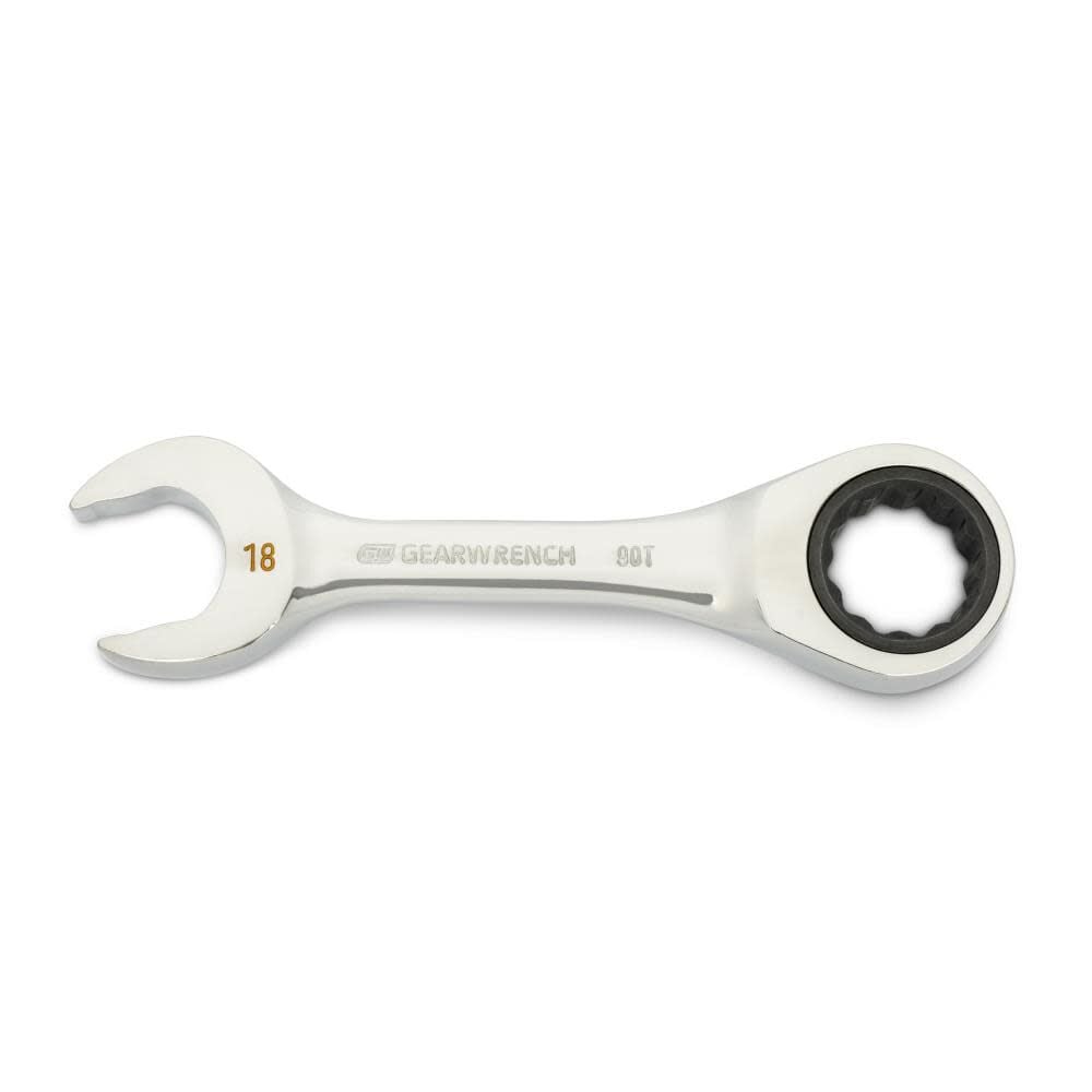 Picture of Gearwrench KD86848 18 mm 90-Tooth 12 Point Stubby Combination Ratcheting Wrench