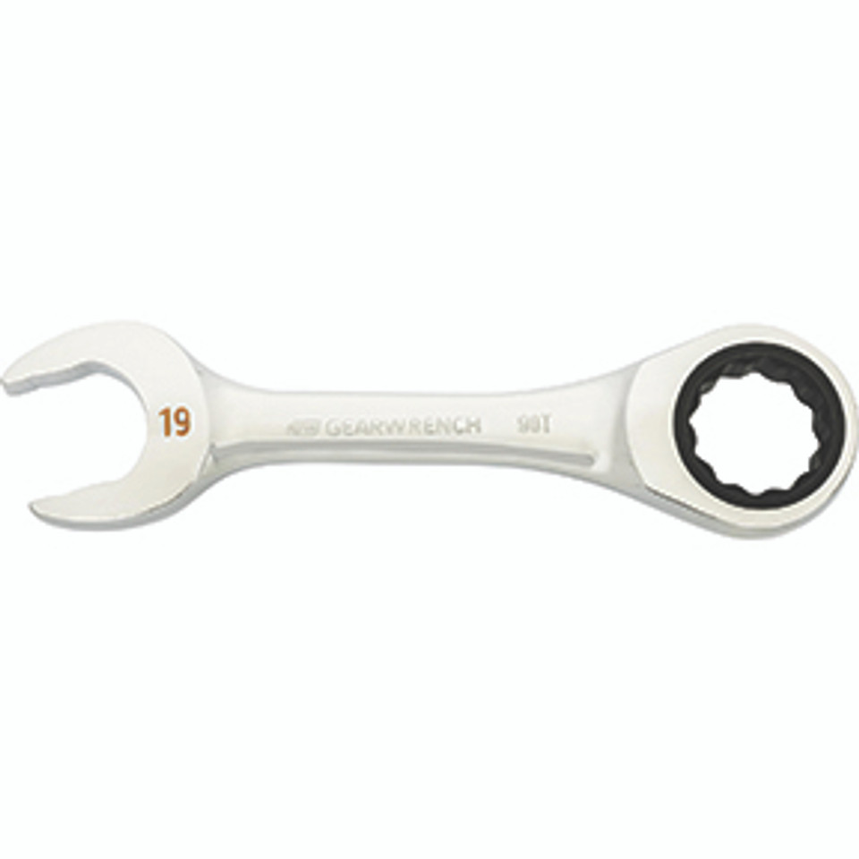KD86849 19 mm 90-Tooth 12 Point Stubby Combination Ratcheting Wrench