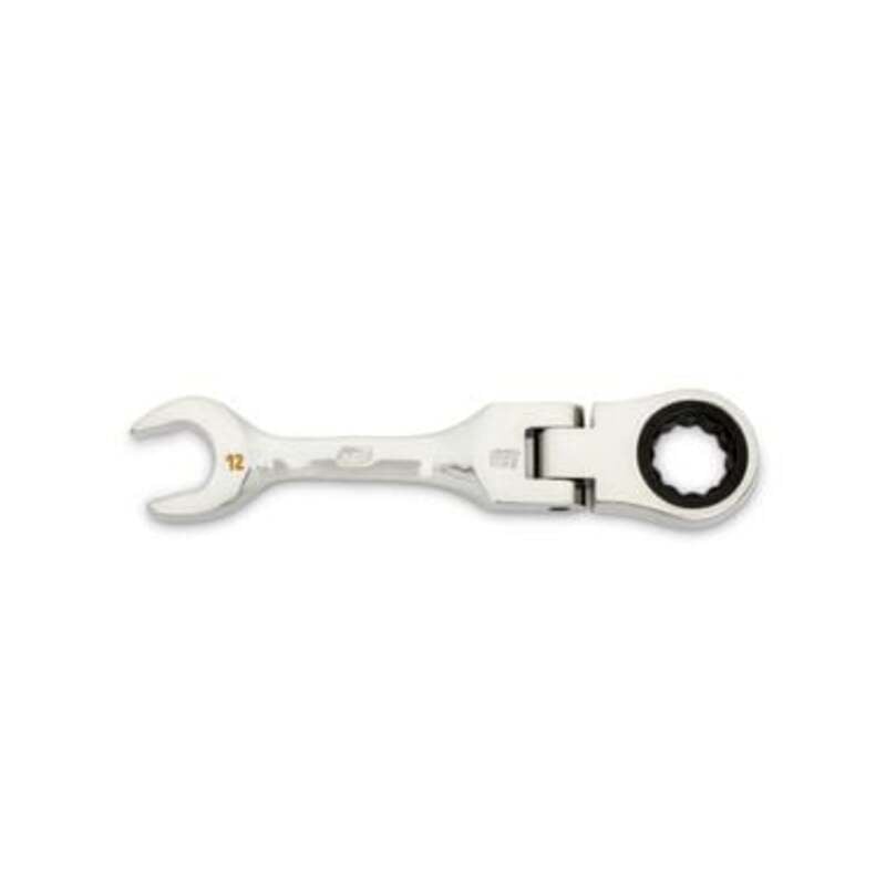 KD86862 12 mm 90-Tooth 12 Point Stubby Flex Combination Ratcheting Wrench