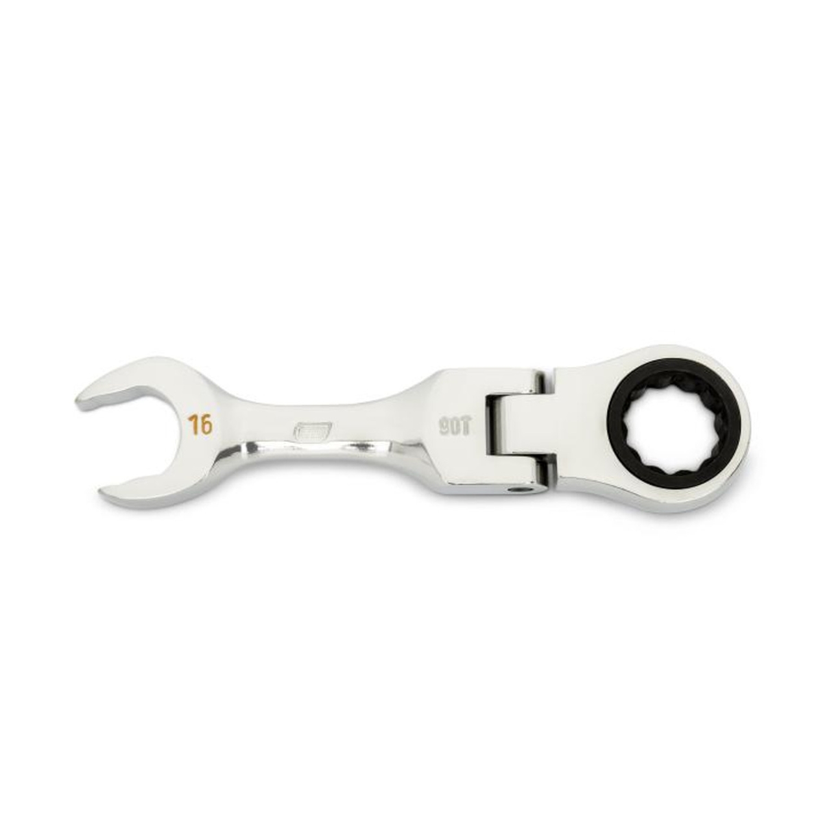 KD86866 16 mm 90 Tooth 12 Point Stubby Flex Combination Ratcheting Wrench