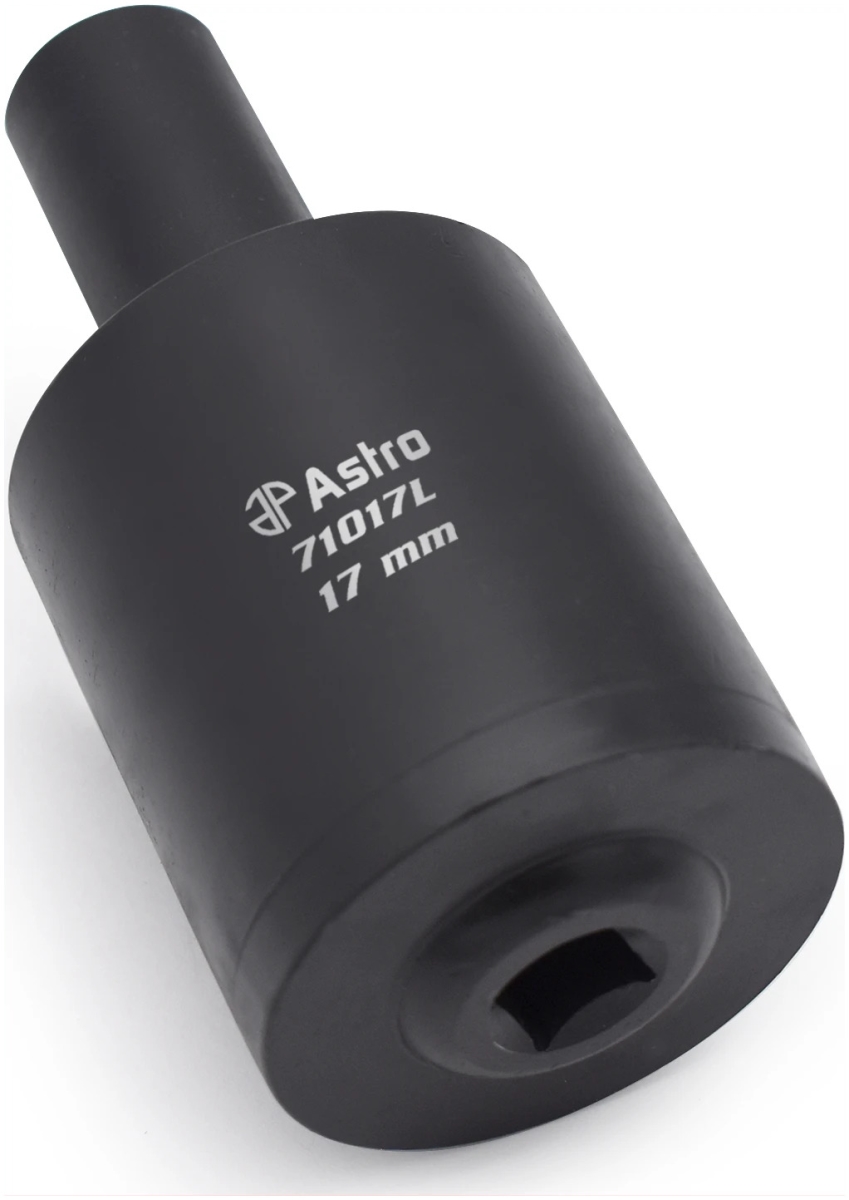 Astro Pneumatic 17mm Lug Nut Drum Socket Impact Torque Multiplying Socket (71017L)