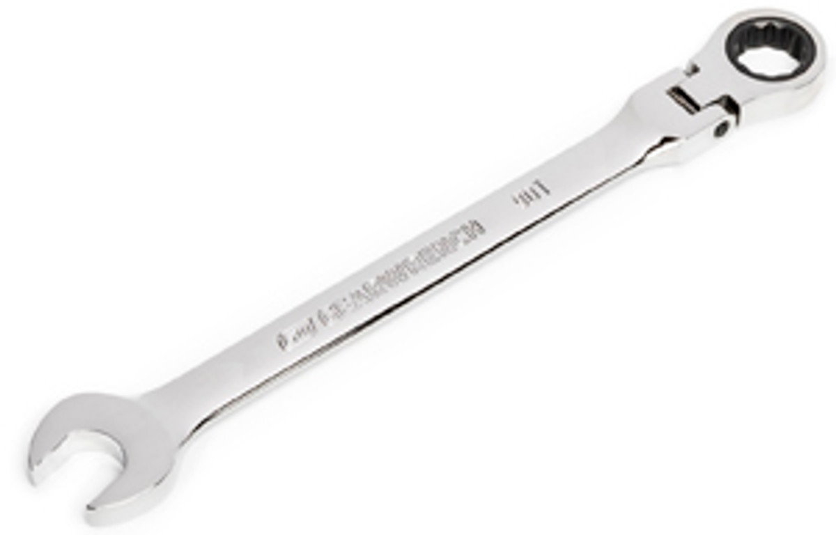 GEARWRENCH 25mm 90T 12 Point Flex Head Ratcheting Combination Wrench - 86725