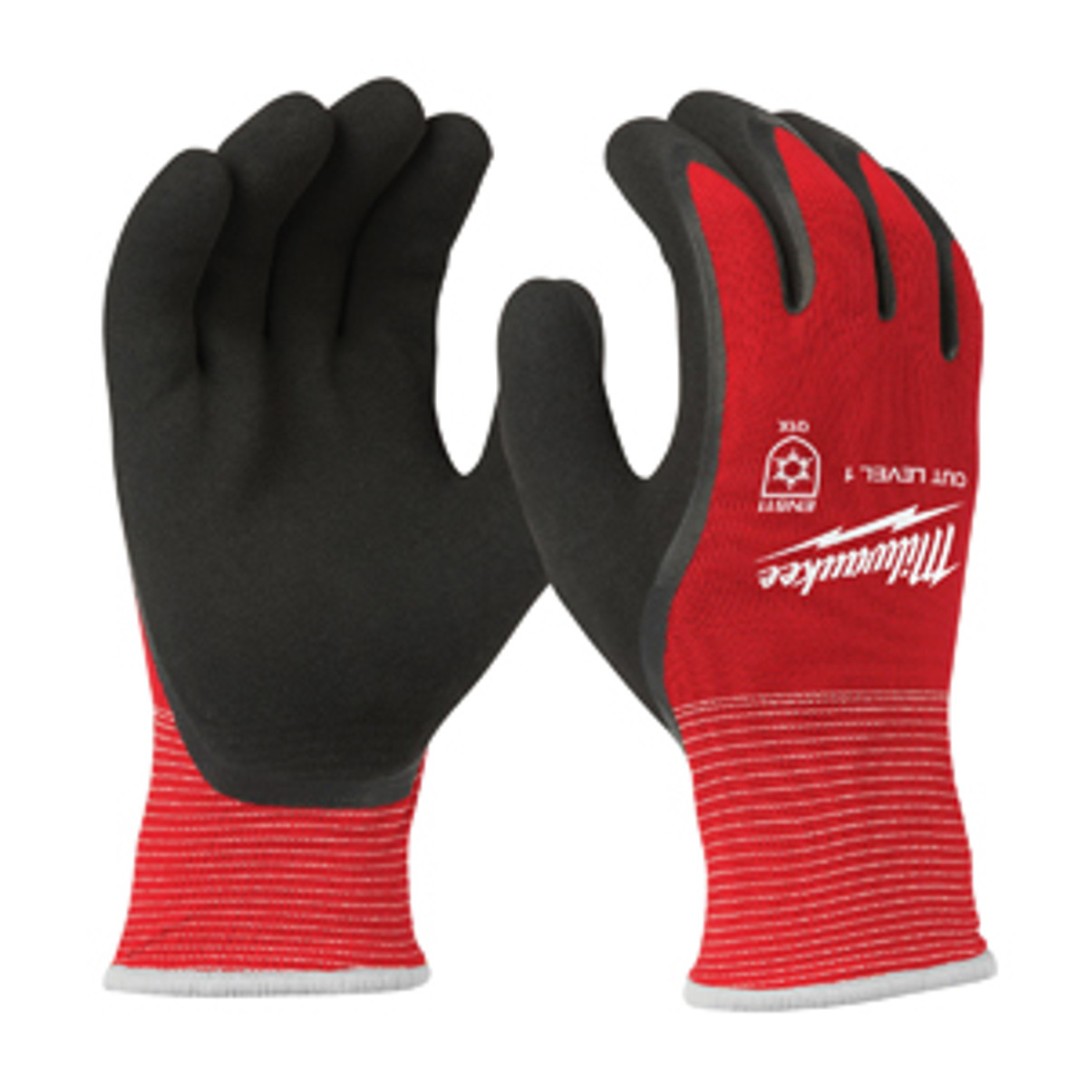Level 1 Cut Resistant Latex Dipped Insulated Winter Gloves - Large
