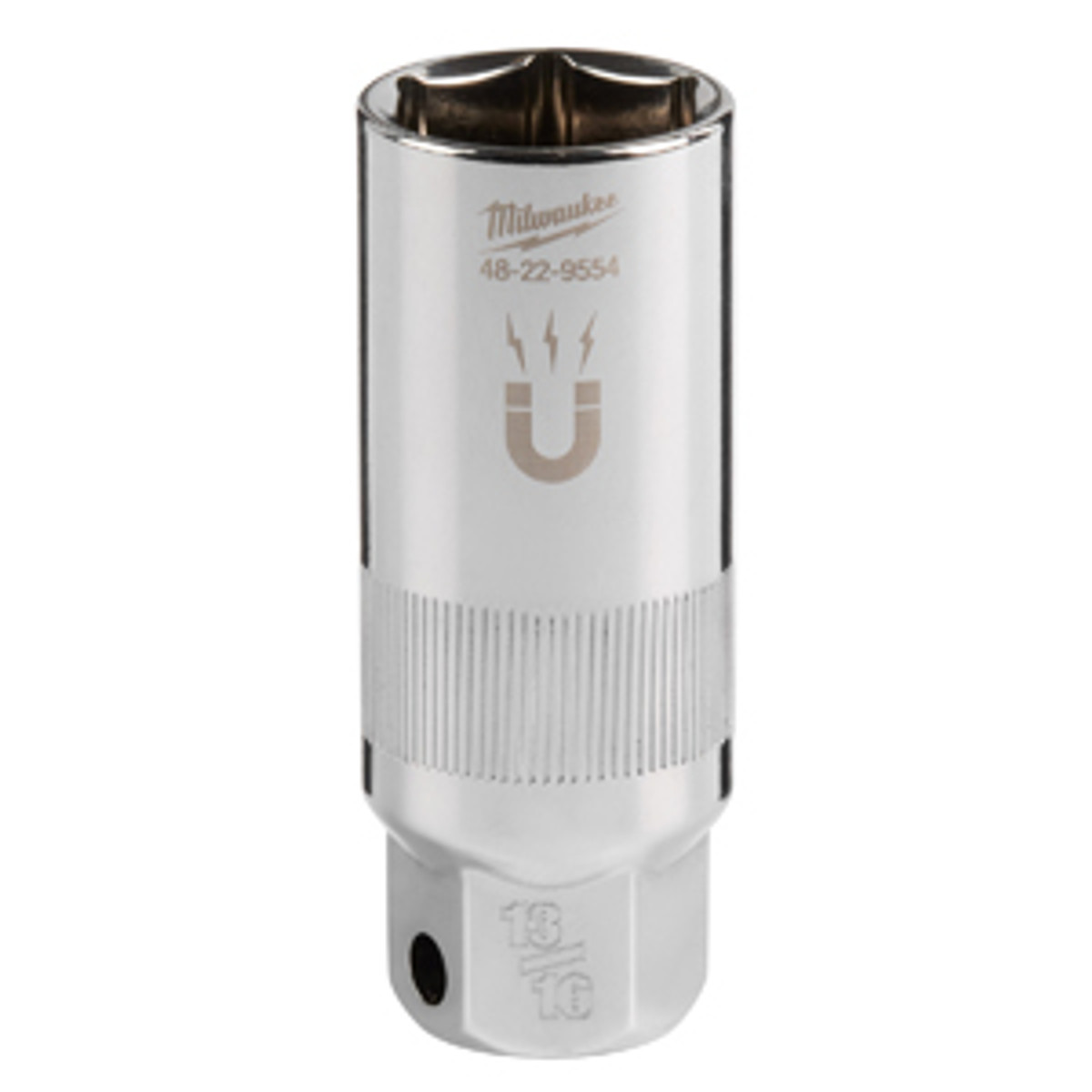 Milwaukee 3/8" Drive 13/16" Magnetic Spark Plug Socket | For Boats | by West Marine