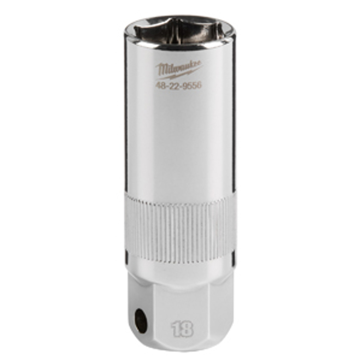 Milwaukee 3/8in Drive 18mm Spark Plug Socket - 48-22-9556