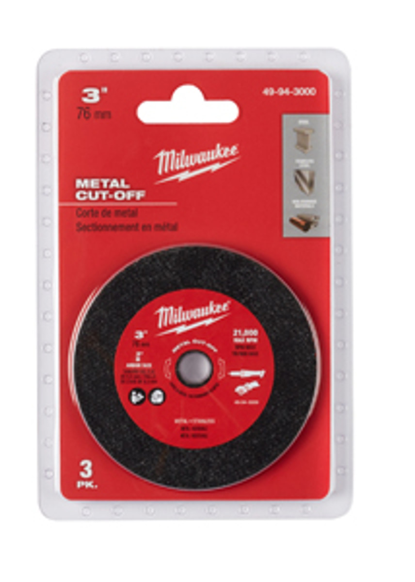 Picture of Milwaukee Electric Tool MWK49-94-3000 3 in. Metal Cut Off Wheel - Pack of 3