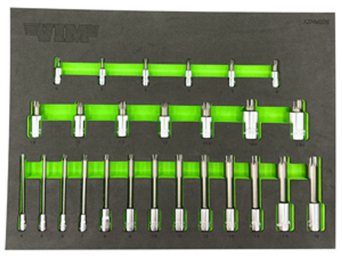 VIM Tools 26 Pc. Master Triple Square Driver Set - S2 Steel (XZNSM26)