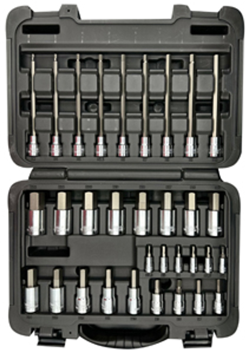 VIM Tools 32 Pc. Elite Hex Metric Master Driver Set - S2 Steel (HMMS32)