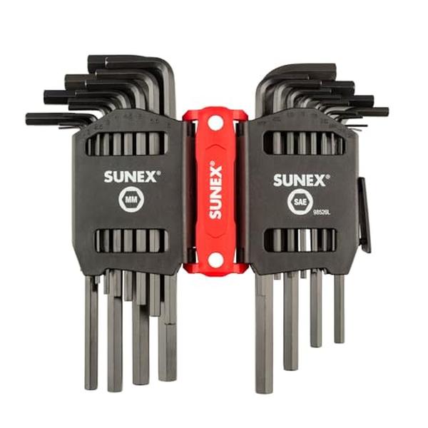 Sae/Metric 26 Piece Long Arm Hex Key Set, 2Mm-10Mm, 0.05 in-3/8 in