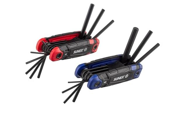 Sae/Metric/ 17 Piece Folding Hex Key Set, 1.5Mm-8Mm, 5/64 in-1/4 in