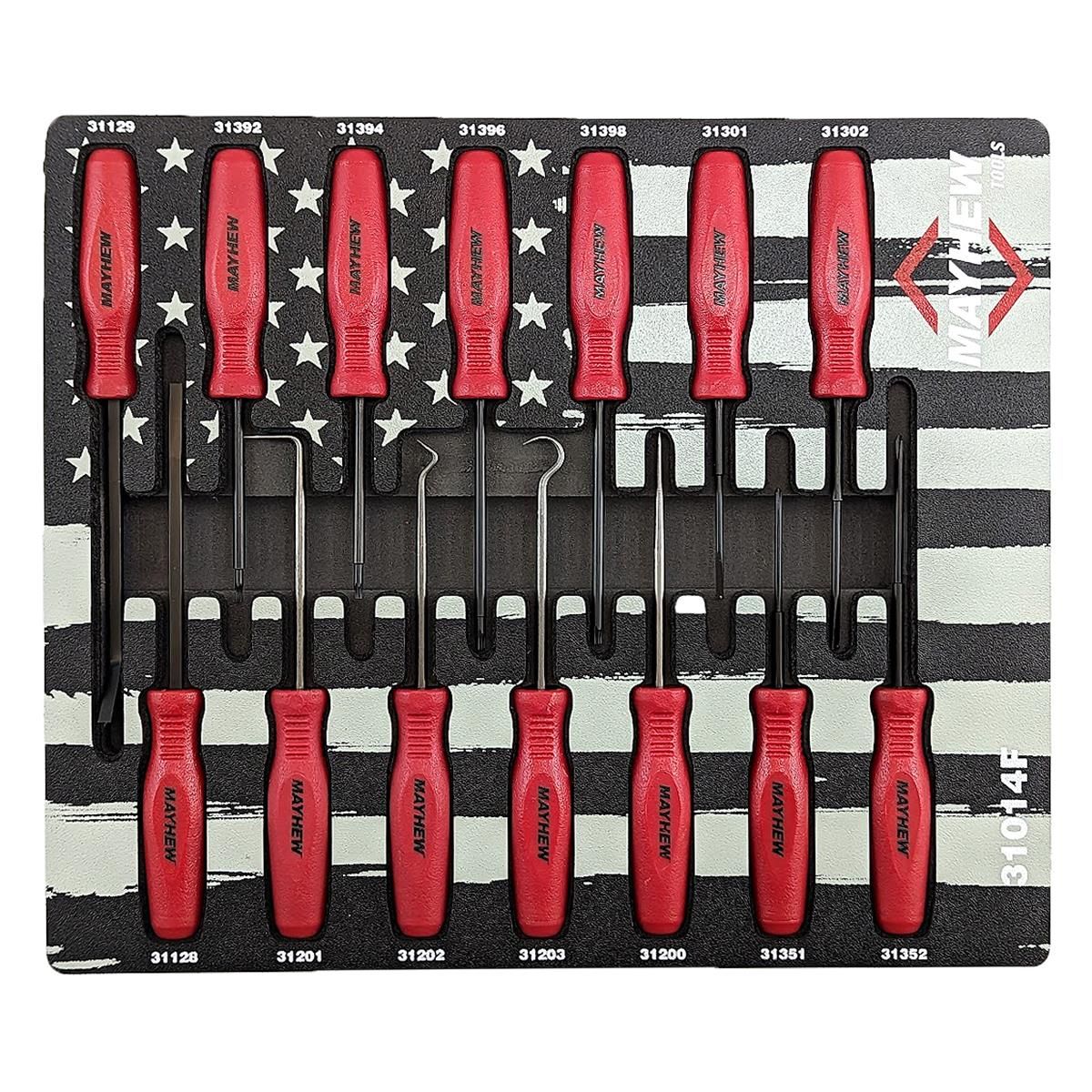 Picture of Mayhew Steel Products MH31014F Micro Hand Tool Set - 14 Piece