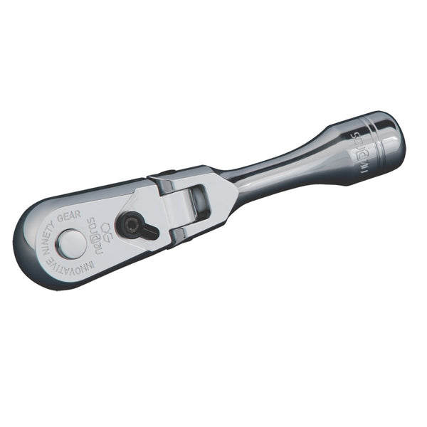 NPNBR290FS 0.25 in. Square Drive & 4 in. 90-Tooth Flex-Head Short Ratchet Handle