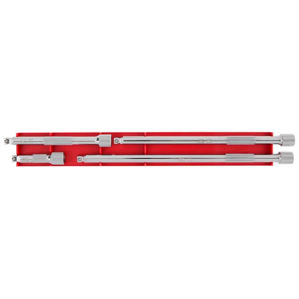 Picture of Milwaukee Electric Tool MWK48-22-9351 0.375 in. Drive Wobble Extension Set&#44; Chrome - 4 Piece