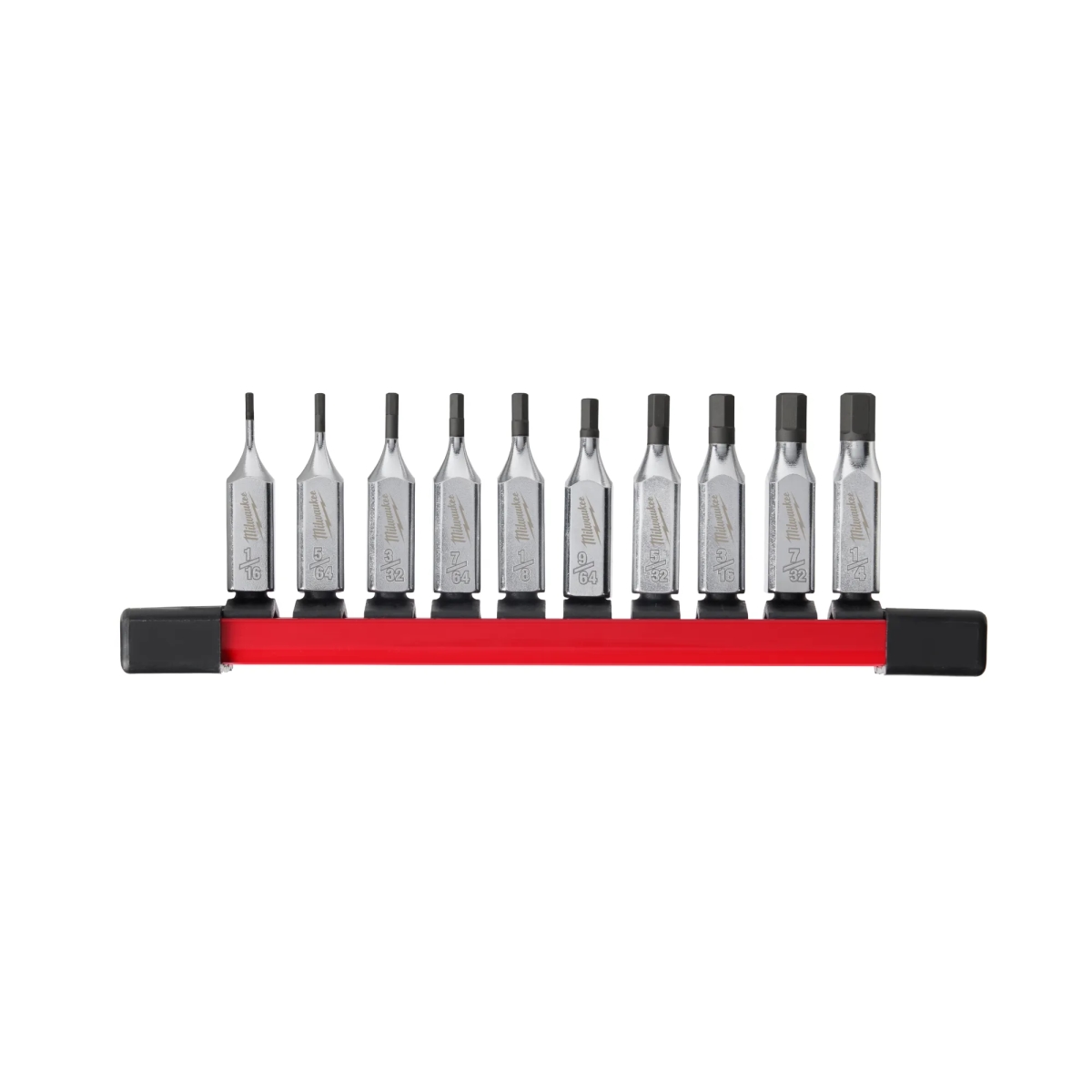 MWK48-22-9540 0.25 in. Drive SAE Hex Bit Socket Set - 10 Piece