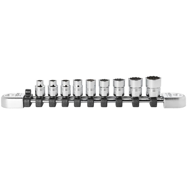 NPNTB209BWA 0.25 in. Drive 12 Point Socket Set - 9 Piece