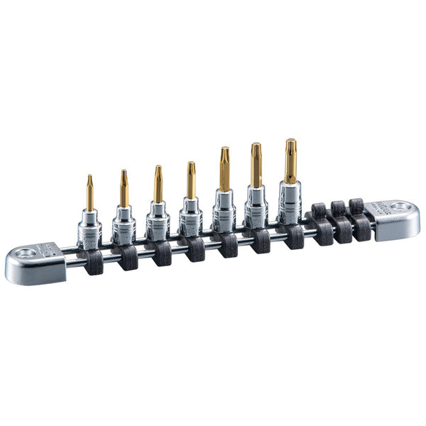 NPNTQ4T07 0.25 in. Square Drive T-Type Torx Bit Socket - 7 Piece