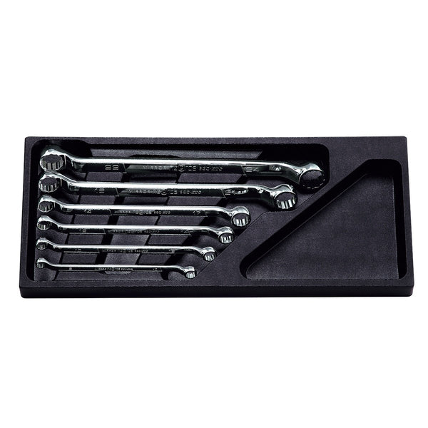 NPNTM506 6 Piece 12 Point Metric Deep Offset Standard Wrench Set