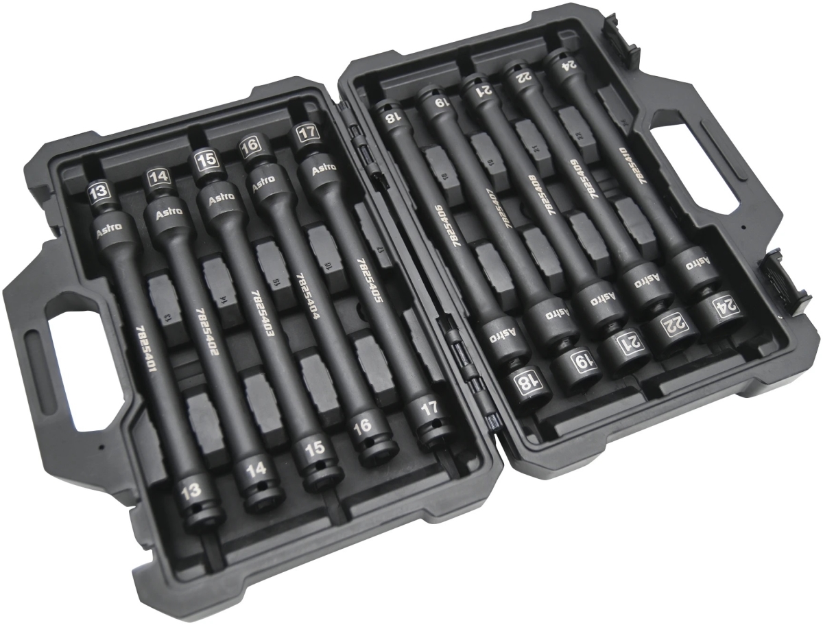 Astro Pneumatic 1/2_ Drive 6Pt Pinless Universal Torque-Saver Impact Extensions (78254)