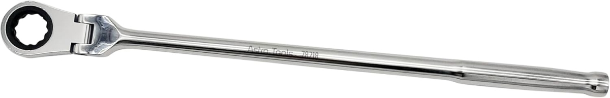 Astro Pneumatic Tools Extra-Long 18 Inch Flex Head Ratchet Wrench for 1/2 Inch Nano Sockets - 78218