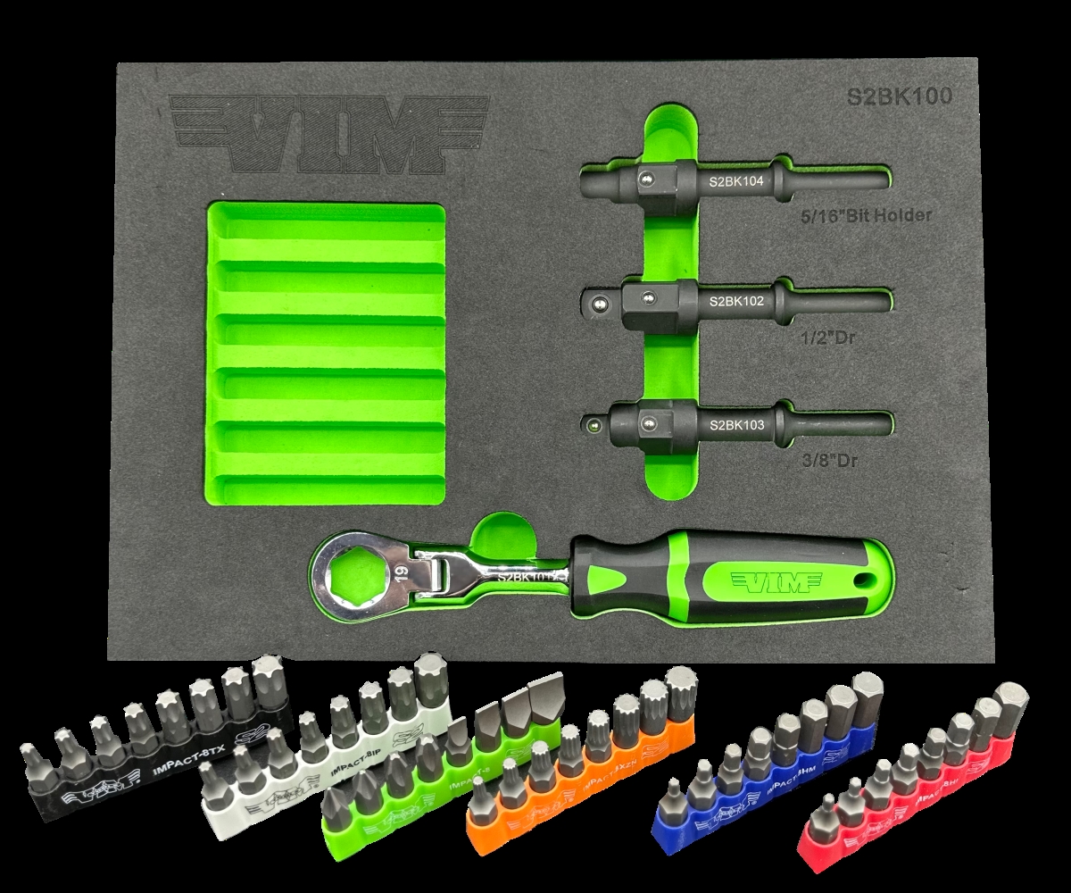 VIM Tools 52 Pc. Shake 2 Break Kit with Impact Bits (S2BK100K)