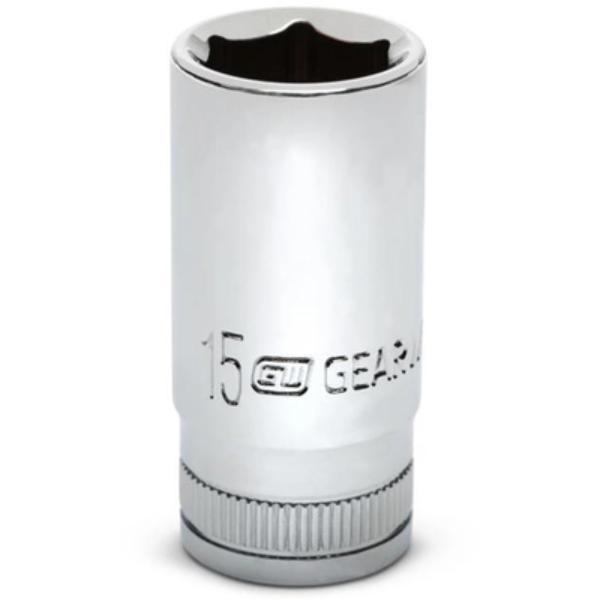 KD80397S-06 15 mm Mid Length 0.37 in. Drive 6 Point Deep Metric Socket