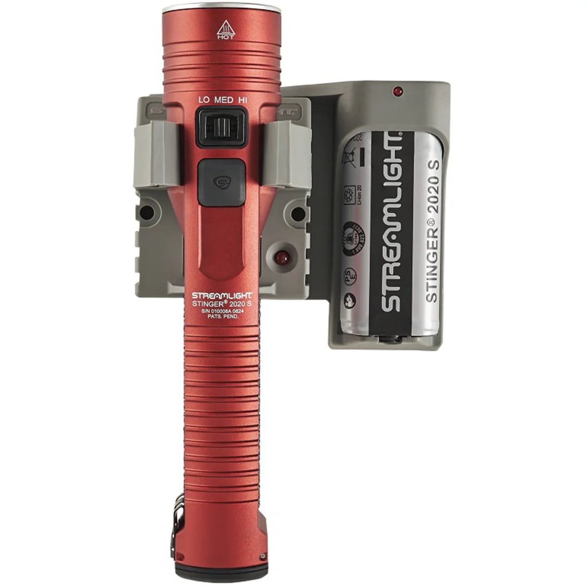 SG78221 Stinger 2020 S Red PiggyBack Rechargeable Flashlight